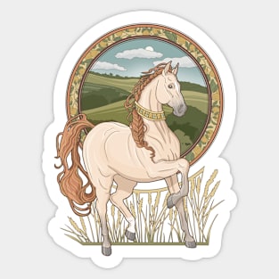 Maria horse art Sticker